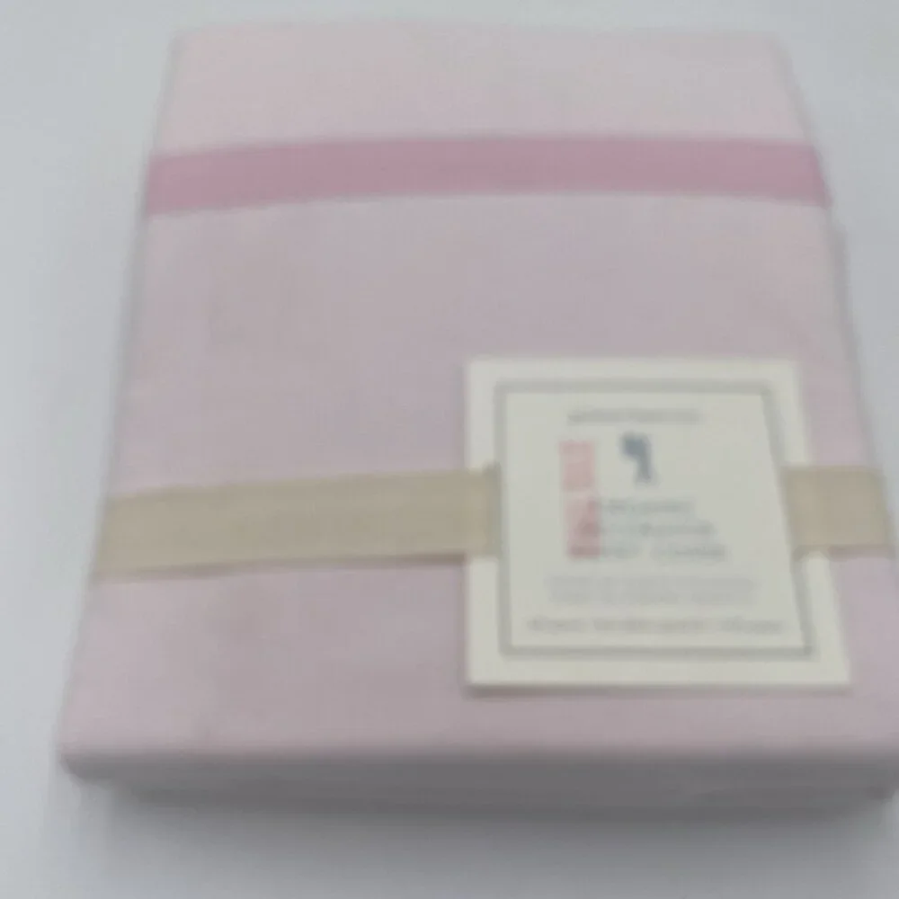Pottery Barn Kids Organic Cotton Solid Pink Duvet Cover Full Queen NEW Bedding